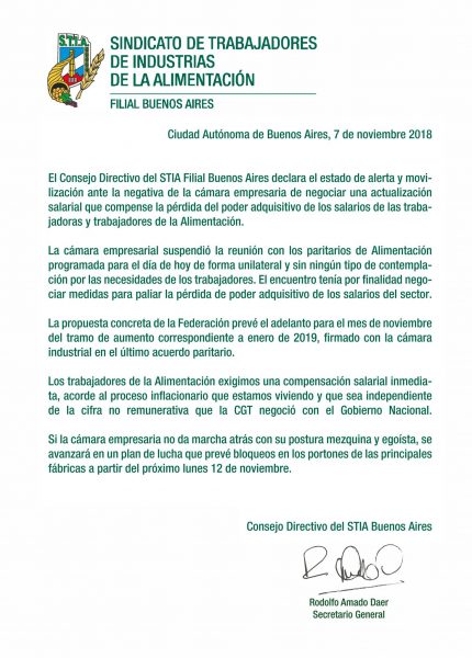 stia alimentacion ftia salario