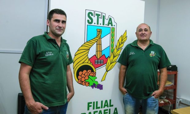 Diego Rodríguez y Nicolás González del STIA Rafaela