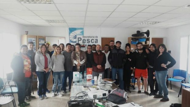 Chubut: buena recepción de trabajadores alimenticios a la capacitación pesquera