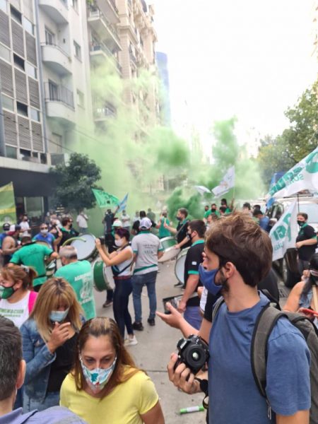 Masiva marcha de Alimentación en reclamo de mejoras salariales